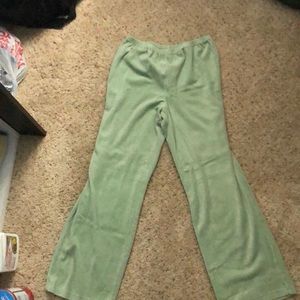 Green pajama pants